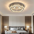 GobekUsa Crystal LED Ceiling Fan Remote Control Modern Bedroom Light Fixtures