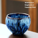 GobekUsa 170ml Ceramic Coffee Cup Kung Fu Tea Cups Pottery Drinkware Egg Style