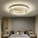 GobekUsa Crystal Circle Chandelier: Modern Nordic LED Ceiling Lamp for Living Room, Bedroom, Study