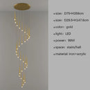 GobekUsa LED Staircase Chandeliers: Modern Luxury for Living Room, Hall, Villa.