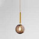 Nordic Glass Pendant Light With Painted Iron Finish