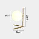 GobekUsa Glass Ball Table Lamp: Modern Nordic LED Desk Light