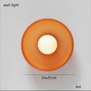 GobekUsa Glass Table Lamp - Nordic Style Nightstand Lamp, Adjustable Brightness, Minimalist Design