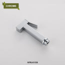 GobekUsa Bidet Faucet Shower Mixer: Cold Hot Water Tap, Brass, Square Sprayer Head