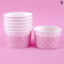 GobekUsa Cartoon Paper Cups 50PCS 100ml Small Round Disposable Dessert Ice Cream Bowl