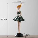 GobekUsa Cartoon Girl Resin Sculpture Desk Decoration Room Ornament Artifacts