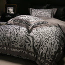 GobekUsa 1000TC Egyptian Cotton Zebra Print Bedding Set with Duvet Cover, Sheet, Pillowcases