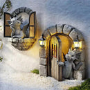 GobekUsa Dino Garden Sculpture - Fun Dinosaur Decor for Yard, Wall & Windows