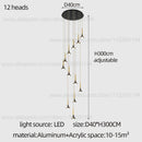 GobekUsa Contemporary Horn Chandelier: Restaurant & Living Room Ceiling Pendant Lighting