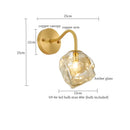 GobekUsa Grey Glass LED Wall Lamp for Home Decor and Lighting