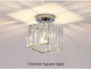 GobekUsa Crystal LED Ceiling Light for Home Decor, Modern Aisle Light Fixture for Bedroom Living Room