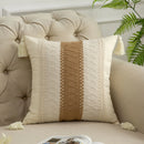 GobekUsa Bohemian Style Fringed Throw Pillow Cover for Living Room Sofa
