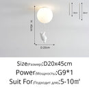 GobekUsa Kids Cartoon Panda Polar Bear Ceiling Light Chandelier for Boys and Girls' Bedroom