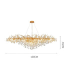 GobekUsa Gold Chandelier Glass Pendant Lamp for Home Decor - Modern Luxury Lighting
