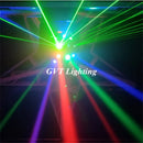 GobekUsa 16 Beam Strobe Red Green Laser LED Moving Head Light Disco Ball