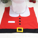 GobekUsa Christmas Toilet Decoration Set - Santa Claus Snowman Bath Accessories
