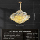 GobekUsa Crystal Chandelier LED Lighting for Luxury Living Room, Bedroom, Dining Room