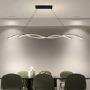 Modern Black and White Metal LED Pendant Light