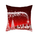 GobekUsa Christmas Santa Elk Pillowcase 45x45cm for Sofa Chair Decor