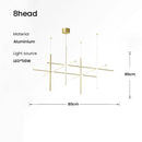 GobekUsa LED Linear Ceiling Chandelier Italian Designer Luxury Dining Room Chandelier