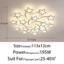 GobekUsa LED Acrylic Chandelier Lights with Remote for Home Indoor Lighting