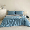 GobekUsa Cotton Solid Color Bedding Set, Premium Quality Embroidery Quilt Cover, Single Bed.