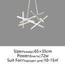 GobekUsa LED Chandelier Remote Control Ceiling Pendant Light for Living Room, Dining Room, Bedroom