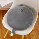 GobekUsa Animal Print Round Office Chair Cushion with Memory Foam & Velvet Cover