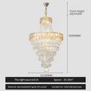 GobekUsa Crystal Chandelier Art Living Room Lighting for Duplex Buildings and High-End Restaurants