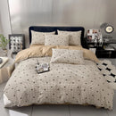 GobekUsa 100% Cotton Geometric Printed Bed Set - Single Queen Size Bedding