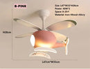 GobekUsa Helicopter Ceiling Fan Chandeliers: Nordic Creative Kids Room Decor Lamp