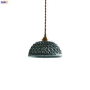 GobekUsa Bule Ceramic LED Pendant Lamp Modern Nordic Hanging Light for Bedroom Restaurant
