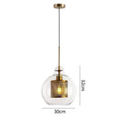 GobekUsa Glass Pendant Lights: Nordic Style Dining Kitchen Bedroom Lighting Fixtures
