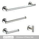GobekUsa Brushed Gold Bathroom Hardware Set: Towel Bar, Paper Holder, Robe Hook