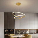 GobekUsa Black Ring LED Pendant Chandelier for Living Room, Dining Room, Kitchen