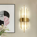 GobekUsa Gold Crystal LED Wall Lights for Bedroom Living Room Home Decoration