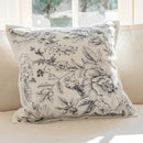 GobekUsa Camellia Jacquard Embroidery Pillow Cover Luxury Decorative Nordic Living Room