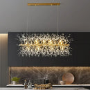 GobekUsa Dandelion Crystal Ceiling Lamp Chandelier for Bedroom Dining Room Kitchen Island