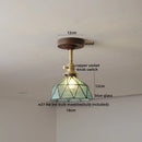 GobekUsa Amber Glass LED Ceiling Light Modern Wood Canopy Kids Room Fixture