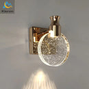 GobekUsa Crystal LED Wall Lamp for Bedroom Living Room Decor