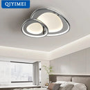 GobekUsa LED Chandeliers White Chrome Kitchen Light Fixture Modern Home Lighting