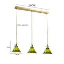 GobekUsa Green Glass LED Pendant Light for Home, Restaurant, Bar, and Loft Style Decor.