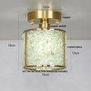 GobekUsa Column Glass Crystal Ceiling Light for Nordic Modern Home Decor