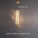 GobekUsa Crystal LED Pendant Lights | Dimmable Ring Hanging Lamp | Modern Luxury Decor Fixtures