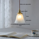 GobekUsa Clear Glass LED Copper Chandelier Pendant Light for Modern Home Decor.