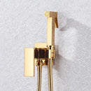 GobekUsa Bidet Shower Faucet Set: Matte Black Brass Hygienic Spray Tap with Hot/Cold Mixer