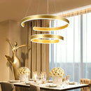 GobekUsa Geometry Circle Rings LED Ceiling Lamp