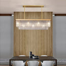 GobekUsa Crystal LED Chandelier: Minimalist Luxury Lighting for Dinning Table