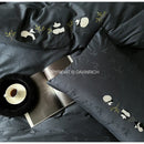 GobekUsa Chinese Panda Bamboo Jacquard Duvet Cover Set Luxury Cotton Bed Sheet Set