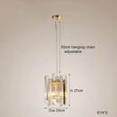 GobekUsa Crystal Round Chandelier Gold LED Modern Lustres for Living Room